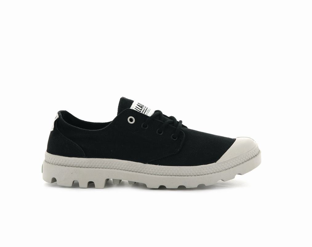 Palladium Pampa Ox Organic Men's Shoes Black (VBQS49680)